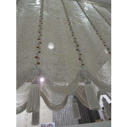 Нитяные шторы SC 140 c вышивкой