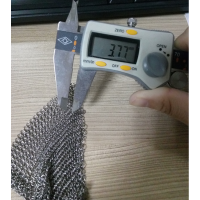 Стальная сетка кольчужного плетения, диаметр 4 мм (фото, вид 1)