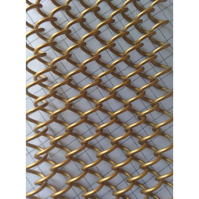 Металлическая декоративная сетка золотого цвета (фото, вид 2)