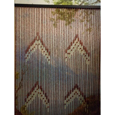 Деревянная занавеска Стрелки коричневые (фото, вид 2)