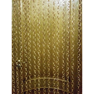 Штора в дверной проем из соломенных колец (фото, вид 1)