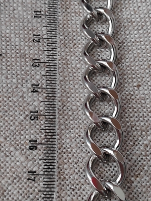 Декоративная цепь С-20 серебристая (фото, Стальная цепь С-20 цвет серебро фото)