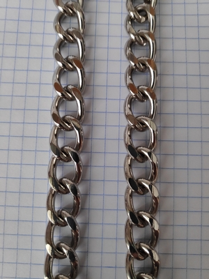 Декоративная цепь С-26 серебристая (фото, Декоративную цепь С-26 цвет серебро купить)