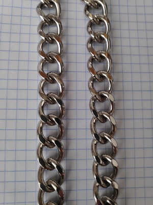 Декоративная цепь С-27 серебристая (фото, Декоративную стальную цепь С-27 цвет серебро купить)