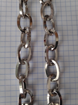 Декоративная цепь С-28 серебристая (фото, Декоративную стальную цепь С-28 купить)