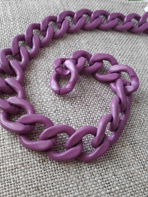 Декоративная фиолетовая цепь С-29 (фото, Алюминиевую фиолетовую цепь С-29 купить)