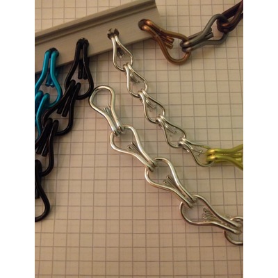 Алюминиевые декоративные цепочки - Крючок двойной (фото, вид 1)