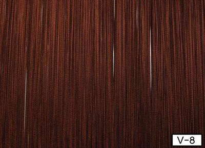 Нитяные шторы коричневые с кубиками
