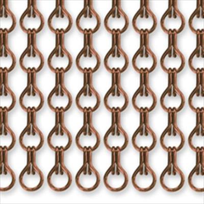 Алюминиевые декоративные цепочки - цвет бронзовый (фото)