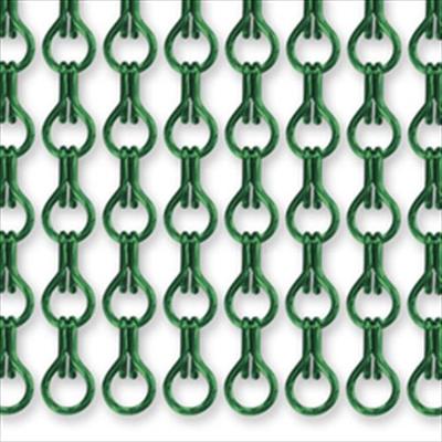 Алюминиевые декоративные цепочки - цвет зеленый (фото)