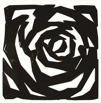 Декоративная панель - роза черная