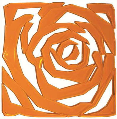 Декоративная панель - оранжевая роза.