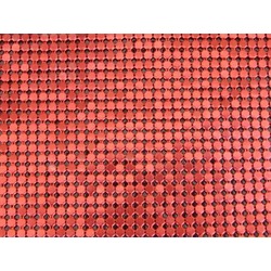 Металлическая драпировочная ткань, цвет красный