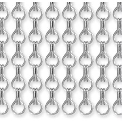 Алюминиевые декоративные цепочки - цвет серебро