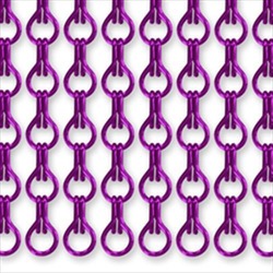 Алюминиевые декоративные цепочки - цвет фиолетовый