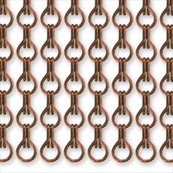Алюминиевые декоративные цепочки - цвет бронзовый